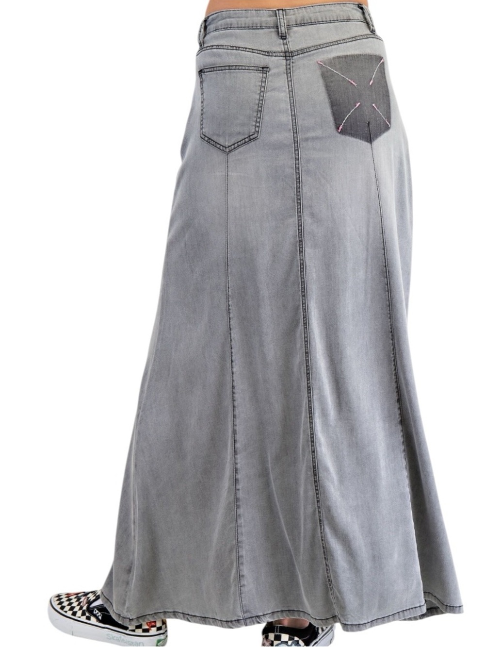 890:  EASEL NWT SKIRT BLACK DENIM (H20) - Picture 2 of 2